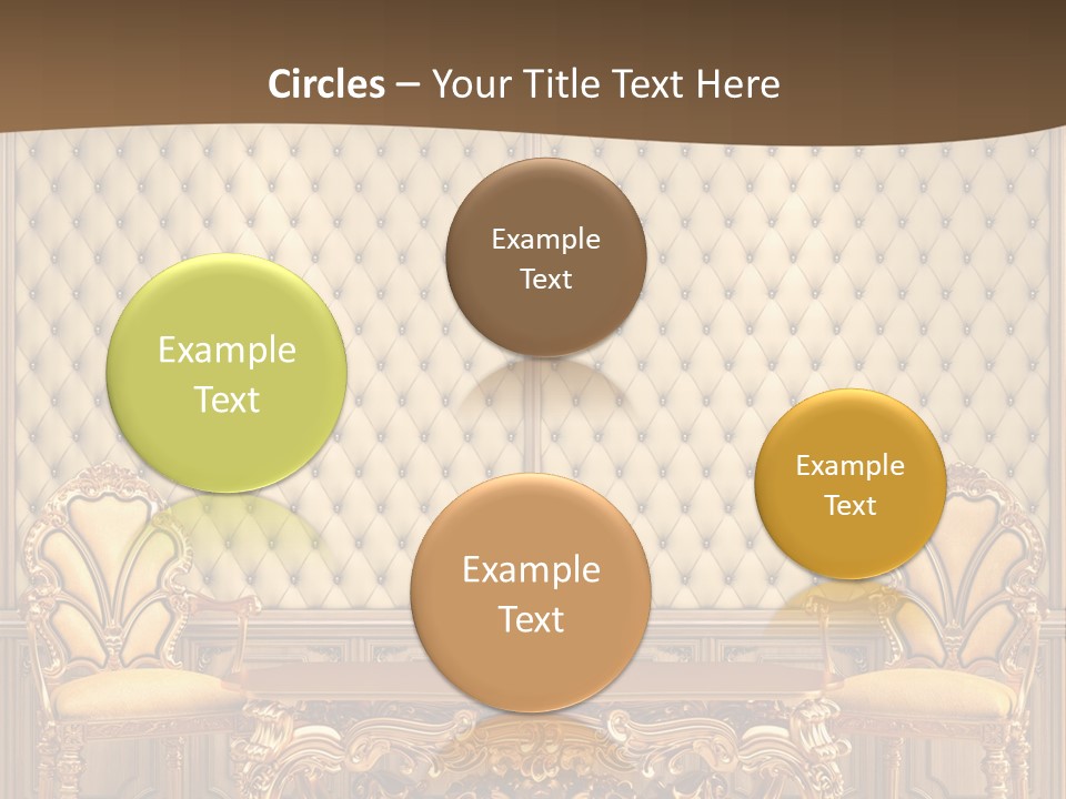 Backdrop Domestic Armchair PowerPoint Template