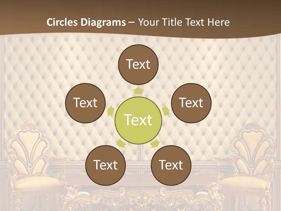 Backdrop Domestic Armchair PowerPoint Template