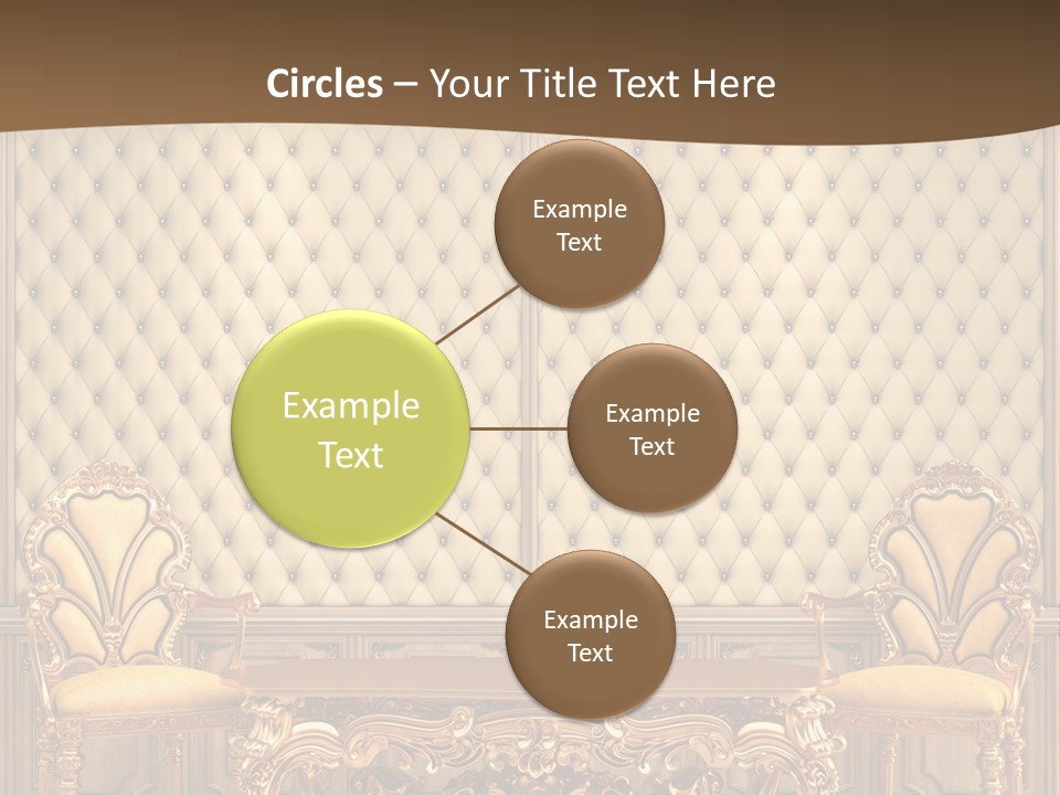 Backdrop Domestic Armchair PowerPoint Template