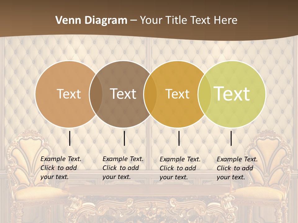 Backdrop Domestic Armchair PowerPoint Template