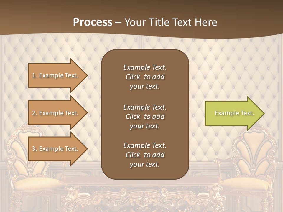 Backdrop Domestic Armchair PowerPoint Template