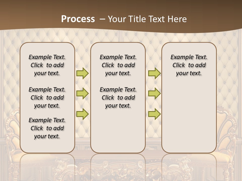 Backdrop Domestic Armchair PowerPoint Template