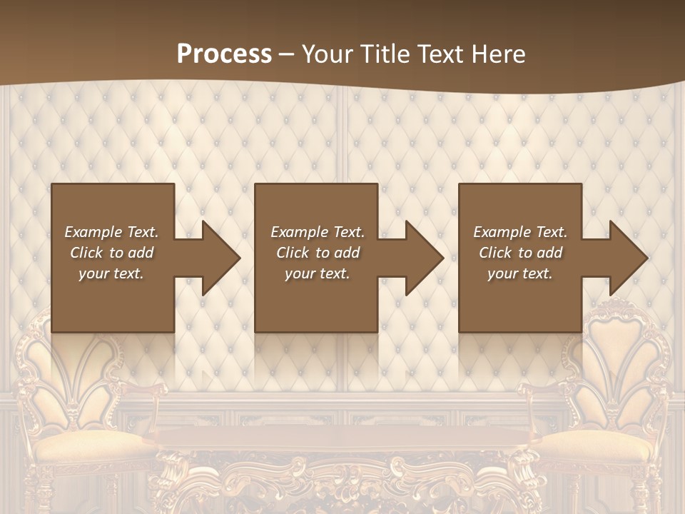 Backdrop Domestic Armchair PowerPoint Template