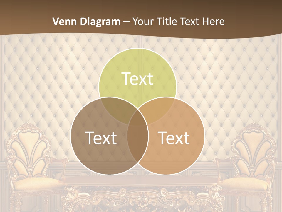 Backdrop Domestic Armchair PowerPoint Template