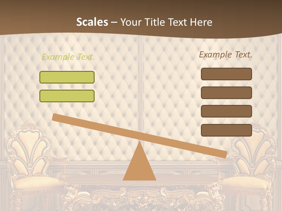 Backdrop Domestic Armchair PowerPoint Template