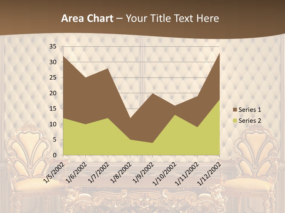 Backdrop Domestic Armchair PowerPoint Template