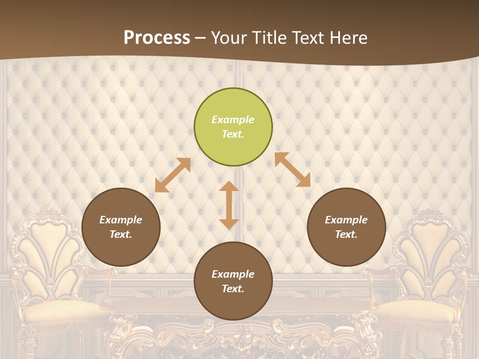 Backdrop Domestic Armchair PowerPoint Template