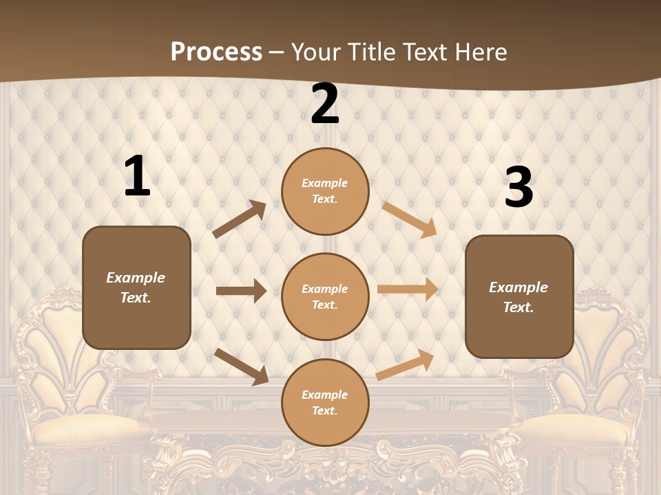 Backdrop Domestic Armchair PowerPoint Template