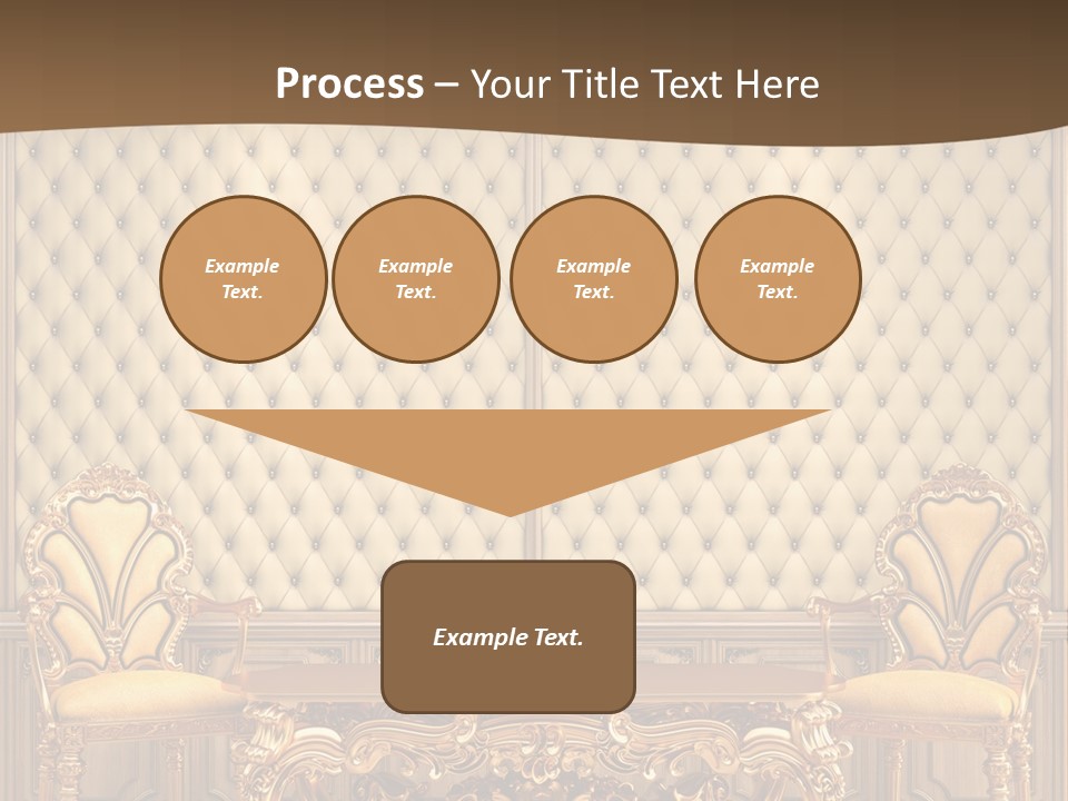 Backdrop Domestic Armchair PowerPoint Template