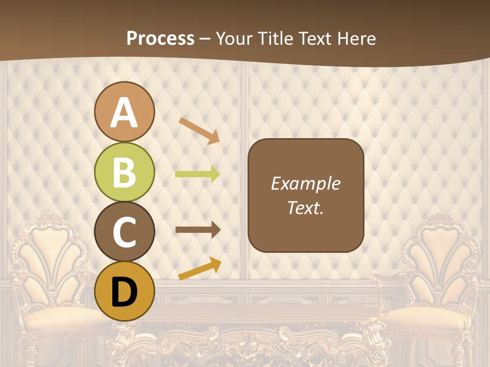 Backdrop Domestic Armchair PowerPoint Template