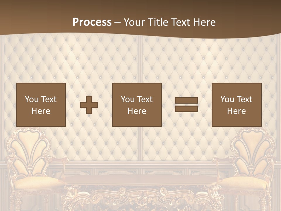 Backdrop Domestic Armchair PowerPoint Template