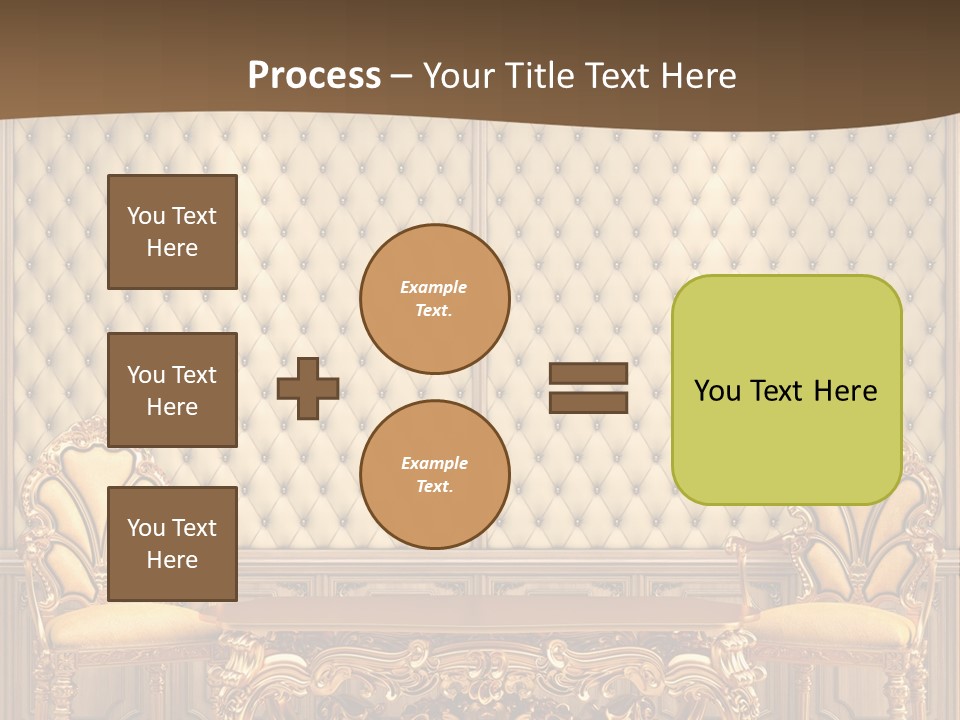 Backdrop Domestic Armchair PowerPoint Template