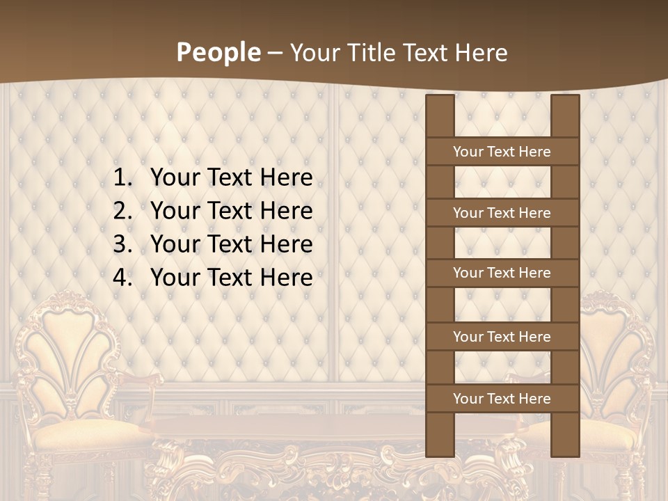 Backdrop Domestic Armchair PowerPoint Template