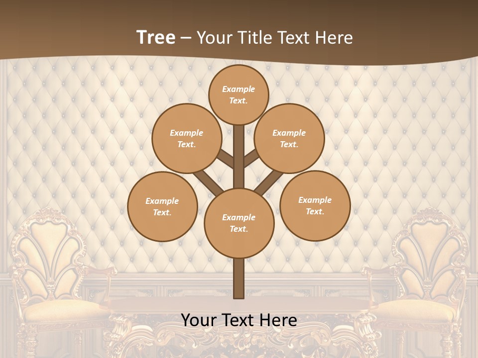 Backdrop Domestic Armchair PowerPoint Template
