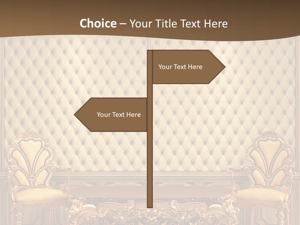 Backdrop Domestic Armchair PowerPoint Template