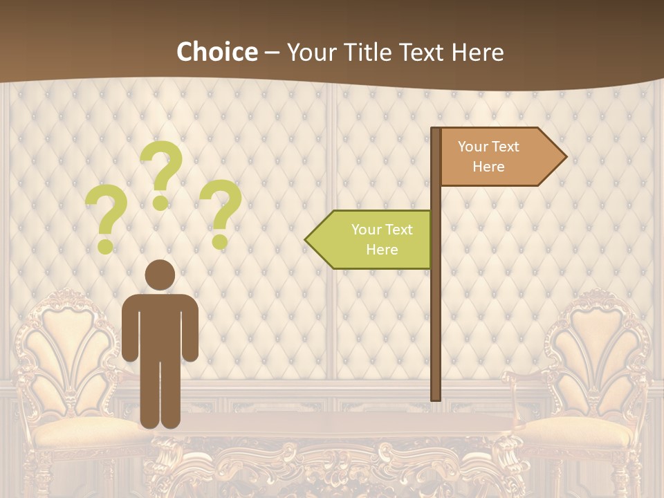 Backdrop Domestic Armchair PowerPoint Template