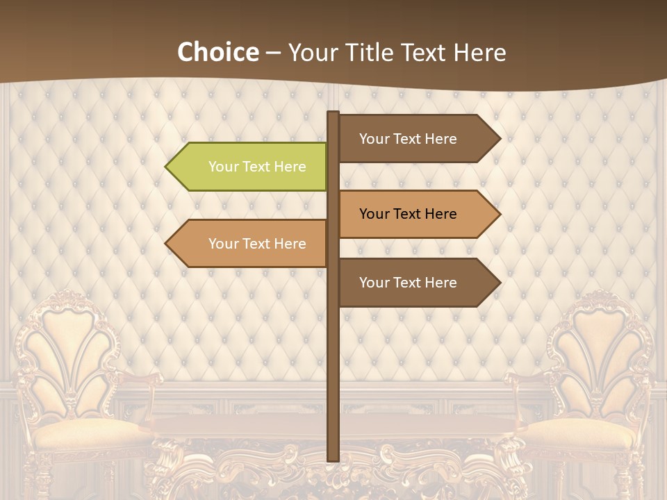 Backdrop Domestic Armchair PowerPoint Template