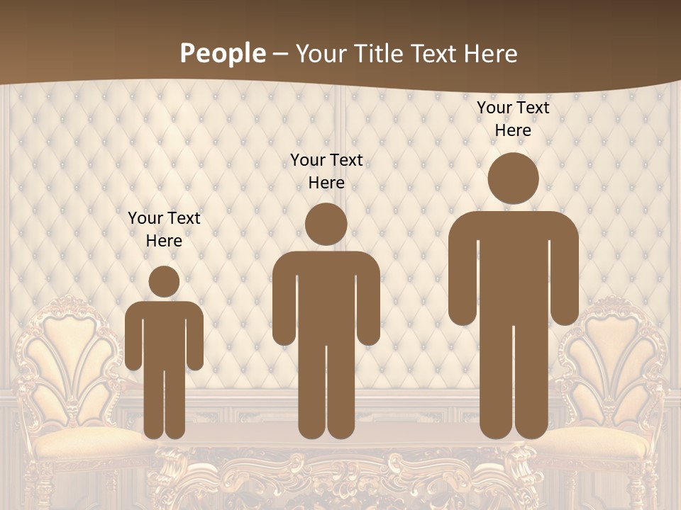 Backdrop Domestic Armchair PowerPoint Template