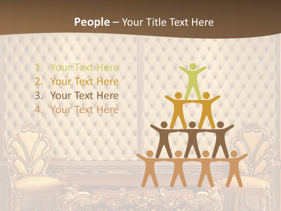Backdrop Domestic Armchair PowerPoint Template
