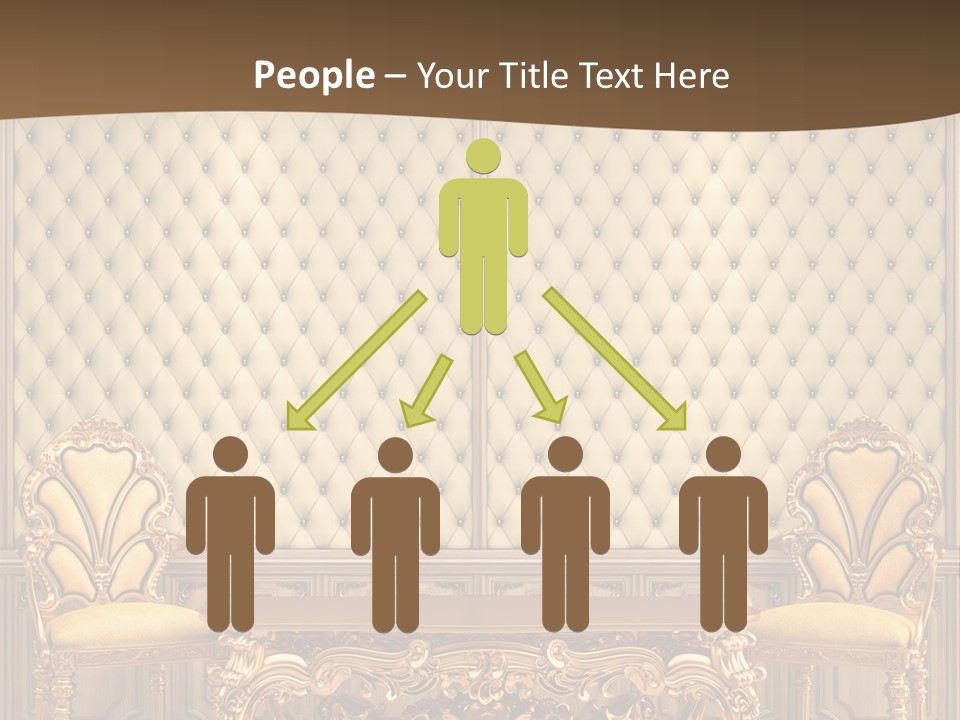 Backdrop Domestic Armchair PowerPoint Template