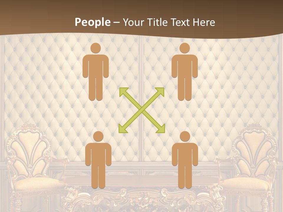 Backdrop Domestic Armchair PowerPoint Template