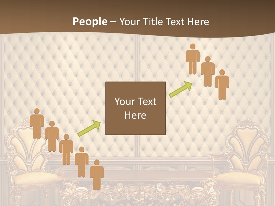 Backdrop Domestic Armchair PowerPoint Template
