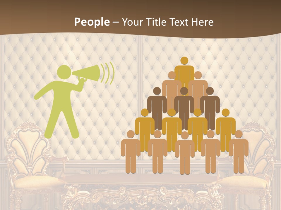 Backdrop Domestic Armchair PowerPoint Template