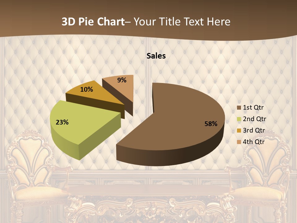 Backdrop Domestic Armchair PowerPoint Template