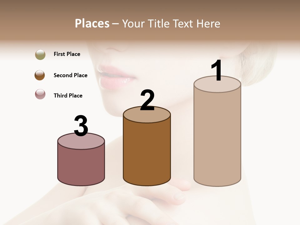 Female Model Tranquil PowerPoint Template