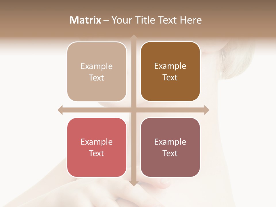 Female Model Tranquil PowerPoint Template