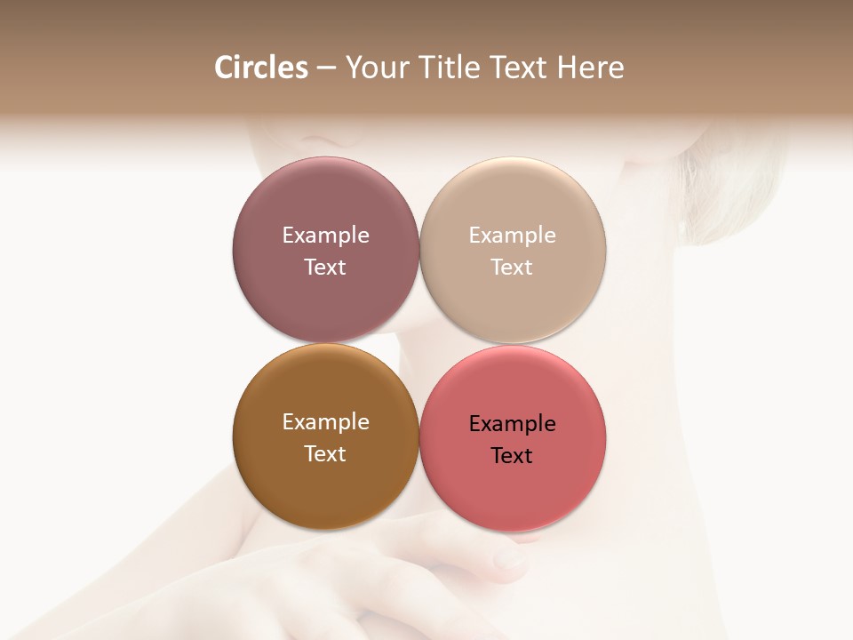 Female Model Tranquil PowerPoint Template