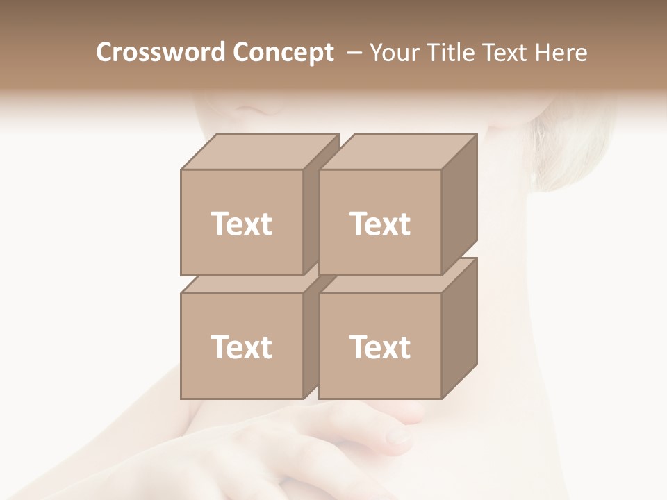 Female Model Tranquil PowerPoint Template