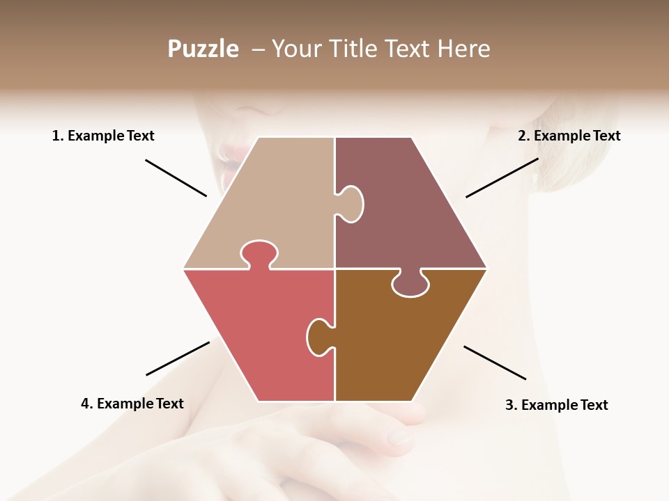 Female Model Tranquil PowerPoint Template