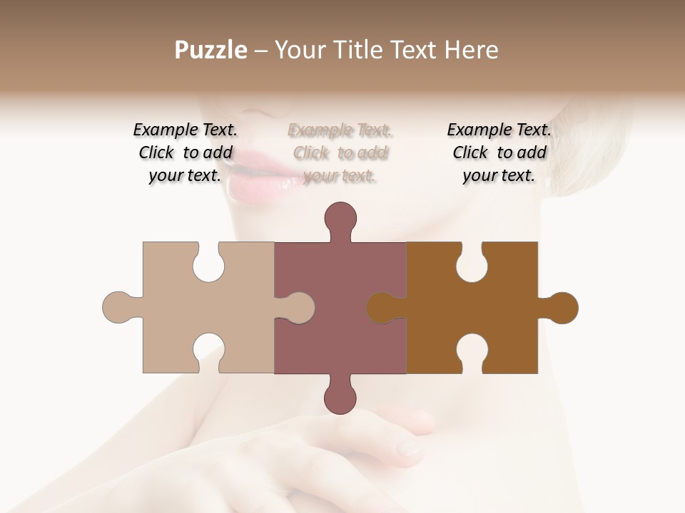 Female Model Tranquil PowerPoint Template