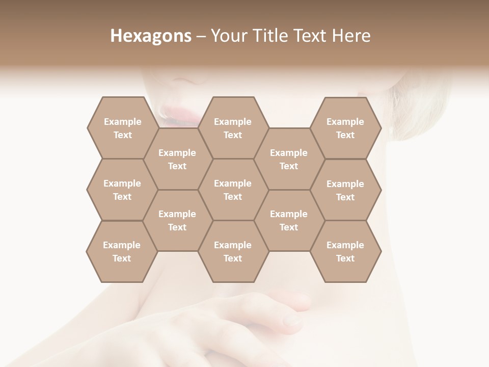 Female Model Tranquil PowerPoint Template