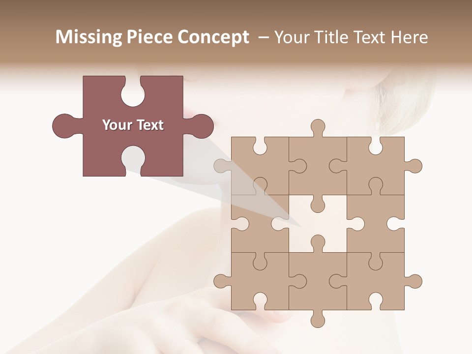 Female Model Tranquil PowerPoint Template