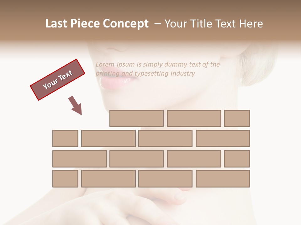 Female Model Tranquil PowerPoint Template