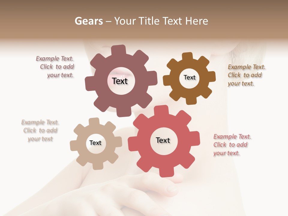 Female Model Tranquil PowerPoint Template