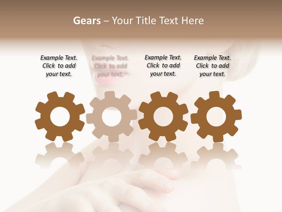 Female Model Tranquil PowerPoint Template