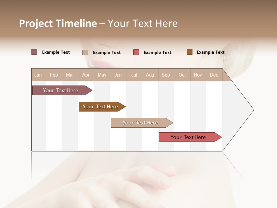 Female Model Tranquil PowerPoint Template