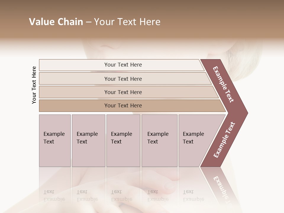Female Model Tranquil PowerPoint Template