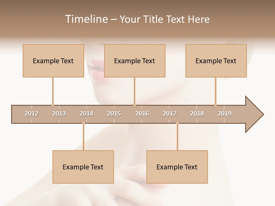 Female Model Tranquil PowerPoint Template