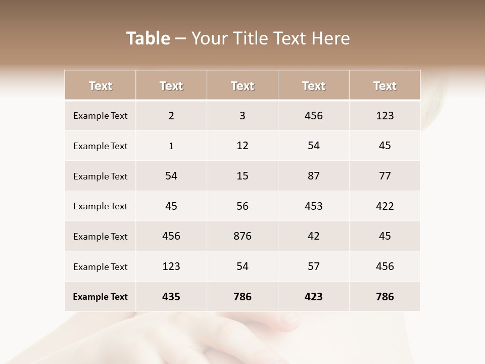 Female Model Tranquil PowerPoint Template