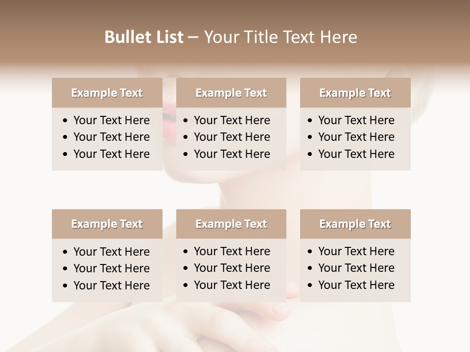 Female Model Tranquil PowerPoint Template