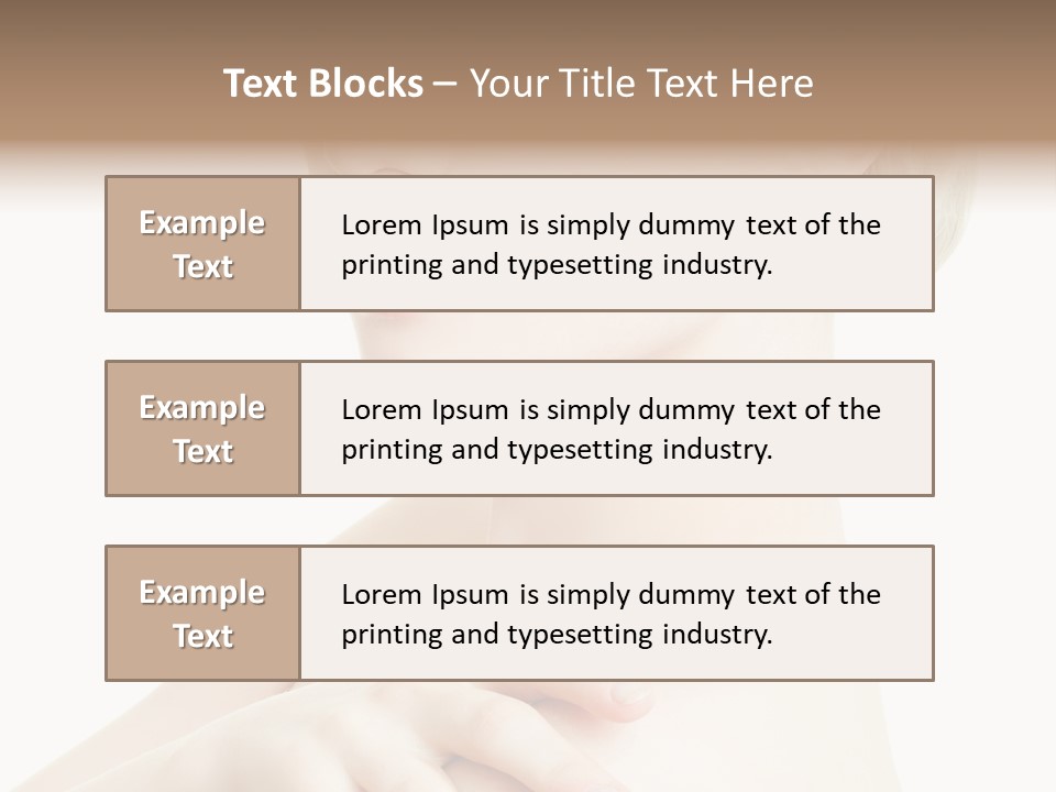 Female Model Tranquil PowerPoint Template