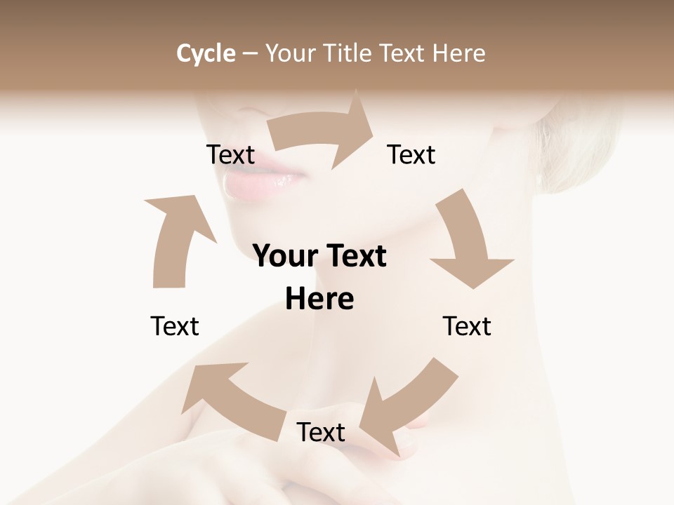 Female Model Tranquil PowerPoint Template