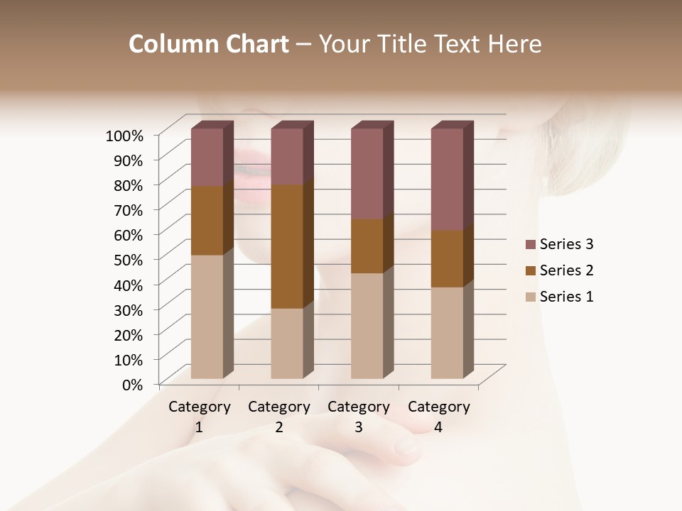 Female Model Tranquil PowerPoint Template