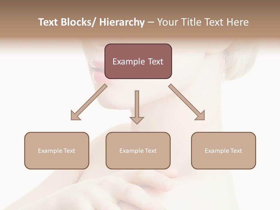 Female Model Tranquil PowerPoint Template