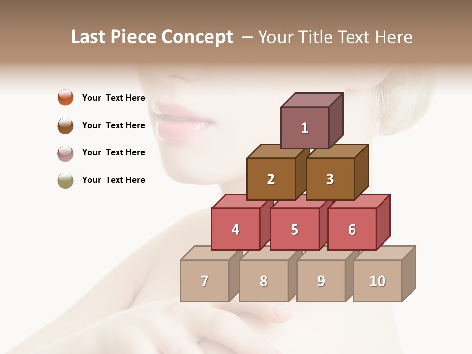 Female Model Tranquil PowerPoint Template