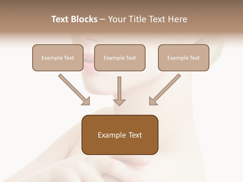 Female Model Tranquil PowerPoint Template